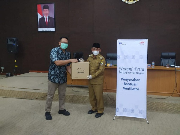 PT SLS Sumbangkan Ventilator Tangani Covid-19 ke Pemkab Pelalawan