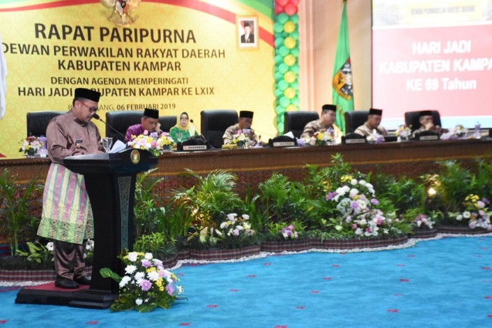 Peringati HUT Kabupaten Kampar-69, DPRD Gelar Rapat Paripurna Istimewa
