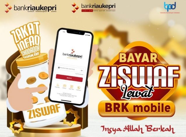 Dukung Peningkatan Zakat di Riau, BRK Mobile Sediakan Fitur Pembayaran ZISWaf