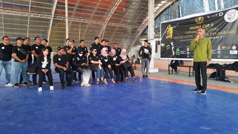 Semarakkan HUT RI, IHGMA Riau Gelar Turnamen Futsal Antar Hotel