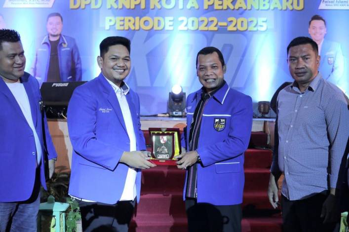 Dilantik Jadi Ketua KNPI Pekanbaru, Faisal Islami Siap Dukung Progam Pj Walikota