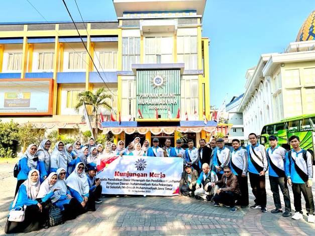 Lakukan Studi Tiru, Majelis Dikdasmen dan PNF PDM Pekanbaru Kunjungi Perguruan Muhammadiyah di Jatim