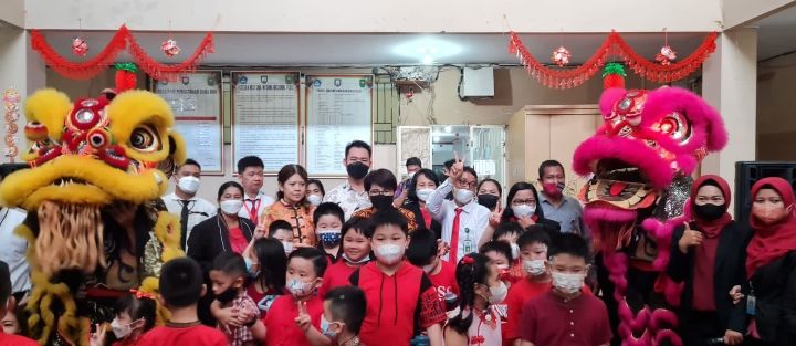 Siswa Witama School Pekanbaru Ikuti Perayaan Cap Go Meh