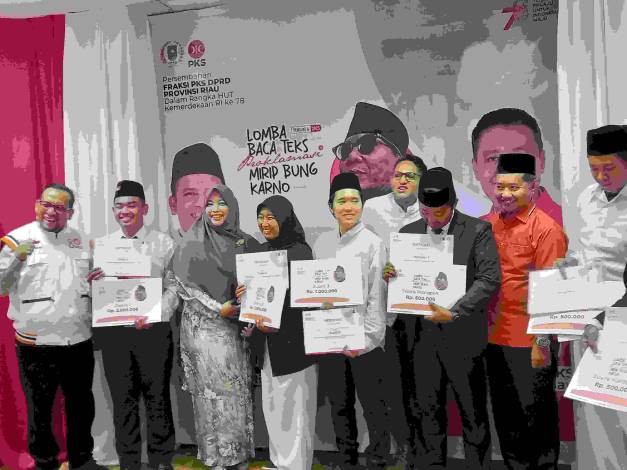 Kemeriahan HUT RI ala PKS, Lomba Baca Teks Proklamasi Mirip Bung Karno, Pemenang Dikirim ke Tingkat Nasional