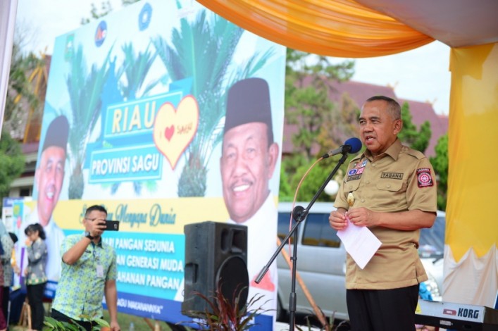 Hari Pangan Sedunia, Gubernur Riau Ingatkan Dampak Alih Fungsi Lahan Pertanian