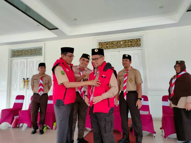 Ikuti Kemah Bela Negara Tingkat Nasional, Gubernur Riau Lepas Kontingen Kwarda Riau