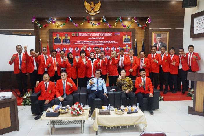 23 Mahasiswa Doktor Ilmu Hukum Untag Surabaya Pengabdian di LPKA Kelas II Pekanbaru