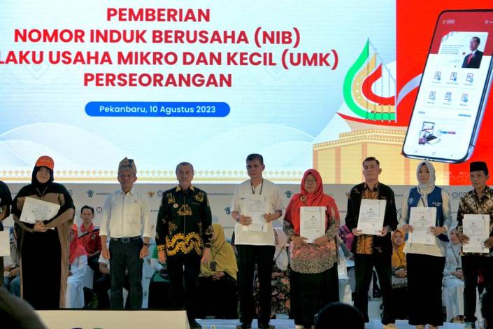 Sinergi PNM Bersama Kemeninves, Berikan 100 NIB untuk UMK Pekanbaru Lebih Maju