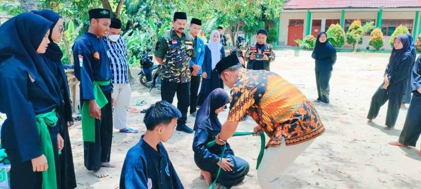 Pencak Silat Nahdhatul Ulama Pagar Nusa Rayon MAN 4 Kota Pekanbaru Gelar Ujian Kenaikan Tingkat