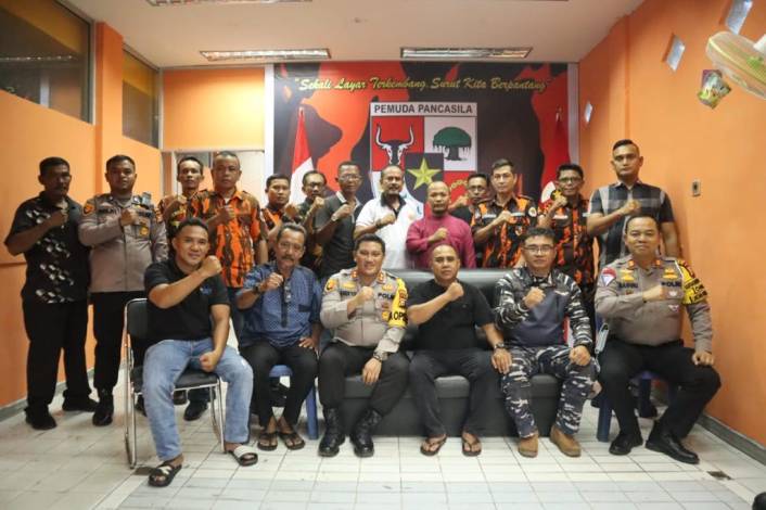 Cooling System, Kapolres Andi Yul Sambangi Pemuda Pancasila Meranti