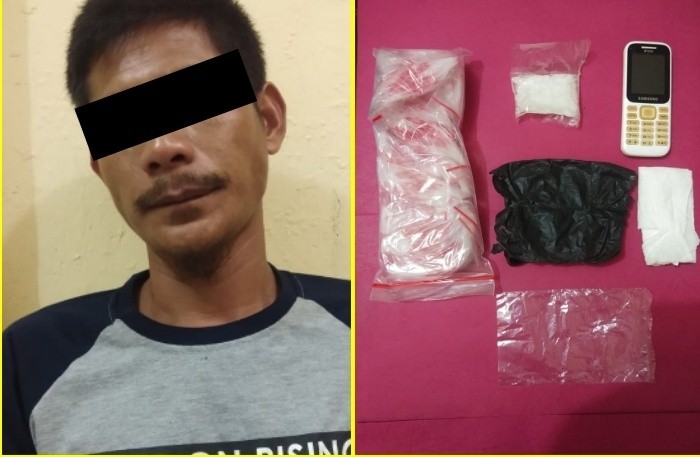 Pengedar Ditangkap Saat Tidur, Polisi Amankan 14,26 Gram Sabu