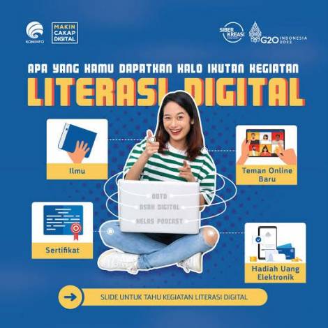 Kemenkominfo dan Siberkreasi Gelar Literasi Digital untuk Wilayah Sumatera dan Sekitarnya