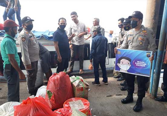 Polsek Kuala Kampar Perketat Pengawasan Prokes di Pos PPKM Pelabuhan