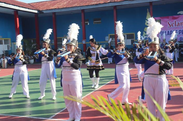 Warga Binaan Lapas Perempuan Juara Umum Lomba Pekanbaru Drum Marching Championship