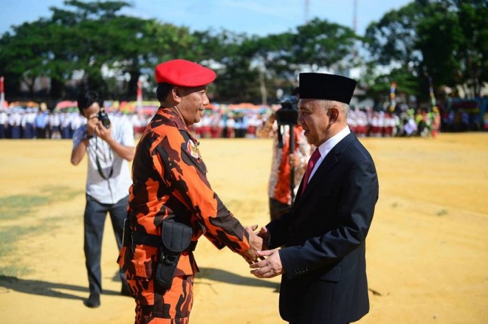 Gubernur Riau Jadi Irup pada Peringati Hari Sumpah Pemuda di Rohil