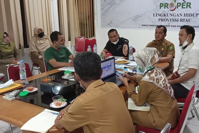 Sungai Reteh di Inhil Tercemar, PMRB Audiensi dengan DLHK Riau