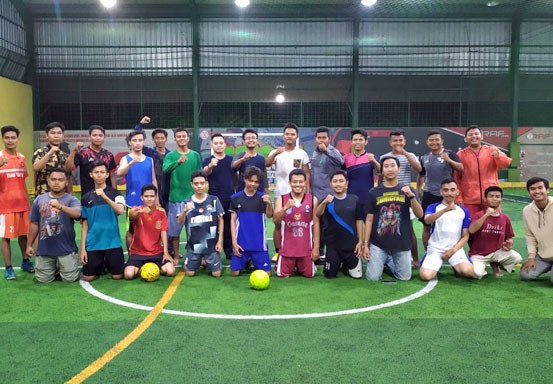 Dibanjiri Gol, Tim Futsal PM INHU dan IPEMARU Gelar Laga Persahabatan Mahasiswa Riau