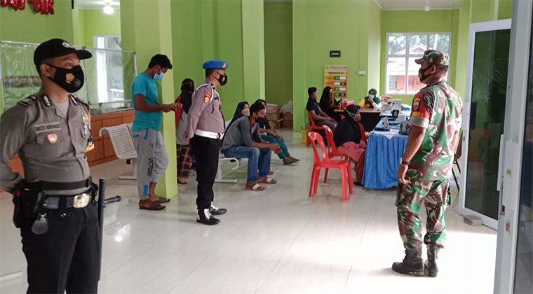 Vaksinasi Polsek Kuala Kampar Gelar Menyasar 260 Orang