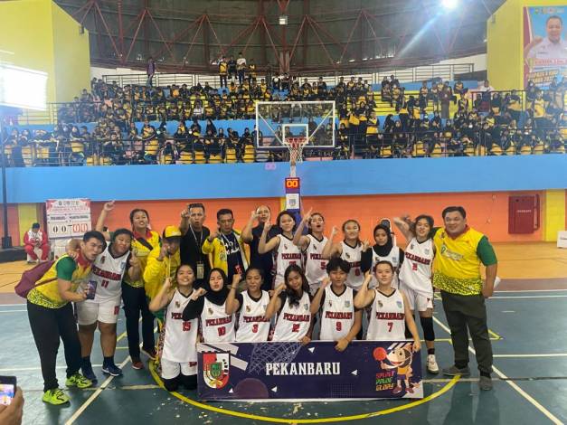 Raihan Medali Basket Pekanbaru di Porprov X Riau Lampaui Target