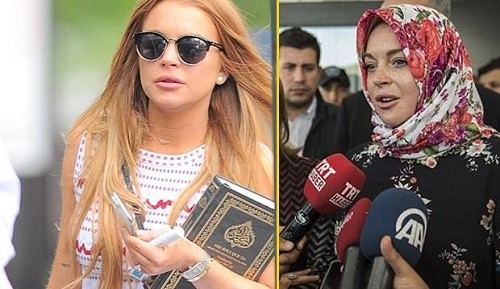 Tiba di London, Lindsay Lohan Dipaksa Lepas Hijab