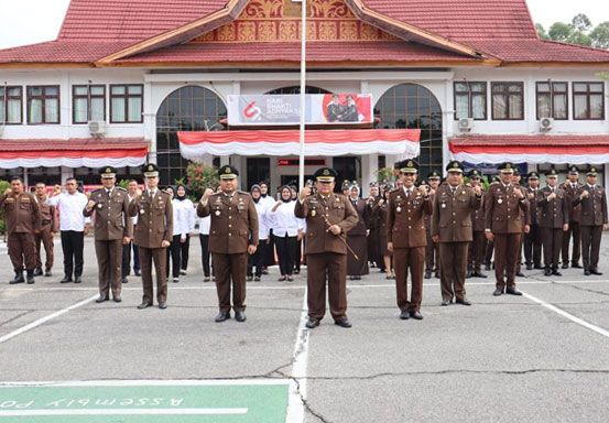 Peringati Hari Adhyaksa Ke-62, Kejaksaan Negeri Rohul Evaluasi Kinerja