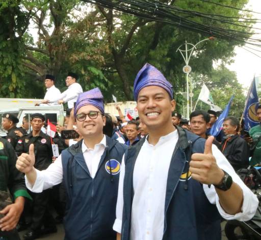 Bersama DPW Partai Nasdem Riau, Muhammad Aulia Kawal AMIN ke KPU