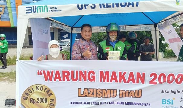 Peduli Masyarakat Kurang Mampu, LAZISMu Riau Launching Warung Makan 2000