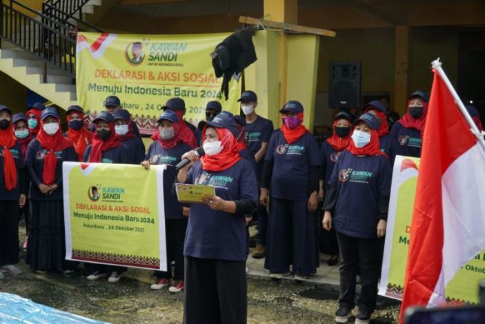 Relawan Kawan Sandi Pekanbaru: dari Negeri Melayu Sandiaga Uno Capres 2024