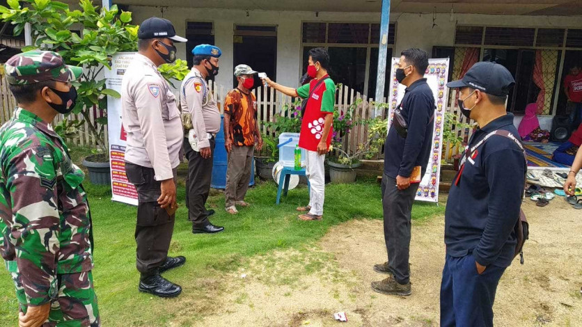 Polsek Kerumutan Lakukan Pengamanan Kampanye Pilkada Serentak Kabupaten Pelalawan