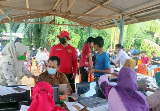 Tuntaskan Vaksinasi Di Rohul, BINDA Riau Sisir Daerah Sulit