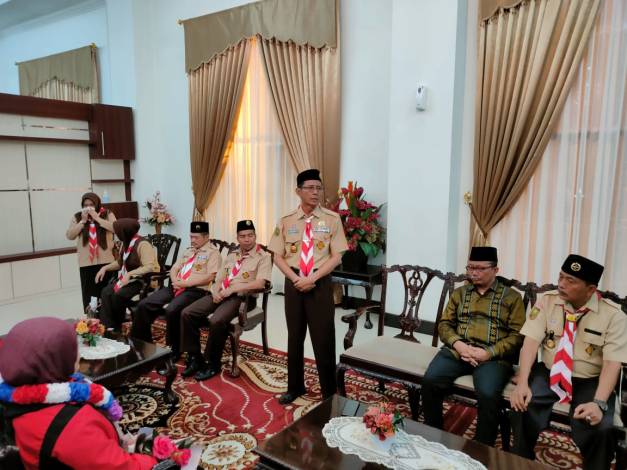 Ketua Kwarda Riau Sambut Kepulangan Kontingen LT V: Proses Tidak akan Mengkhianati Hasil
