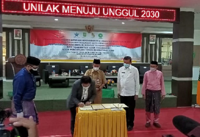 Perpusnas RI Jalin Kerjasama dengan Pemprov Riau, Pemko Pekanbaru, dan 15 Perguruan Tinggi