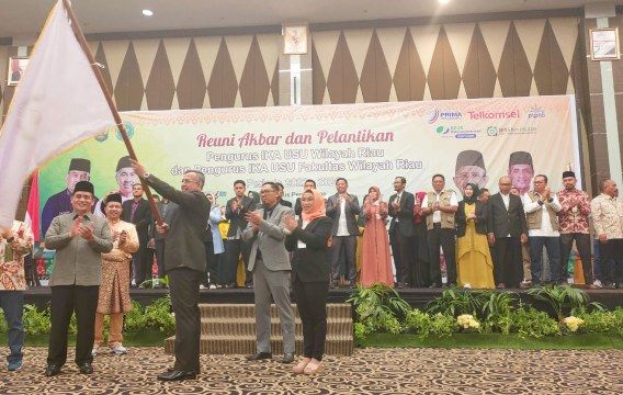 Pengurus IKA USU Riau Dilantik, Diajak Berkolaborasi dengan Pemerintah Daerah