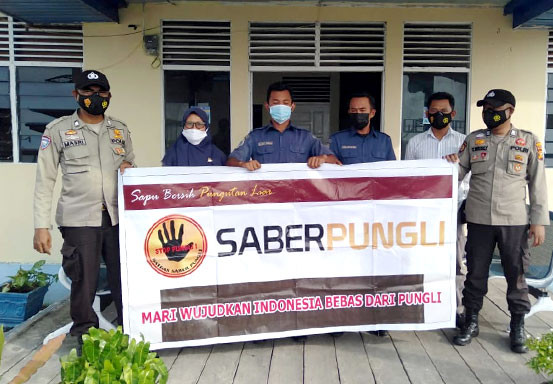 Polsek Kuala Kampar sosialisasikan Saber Pungli