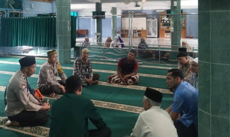 Polsek Sukajadi Minta Jamaah Masjid Al Muhklisin Sukseskan Pemilu 2024