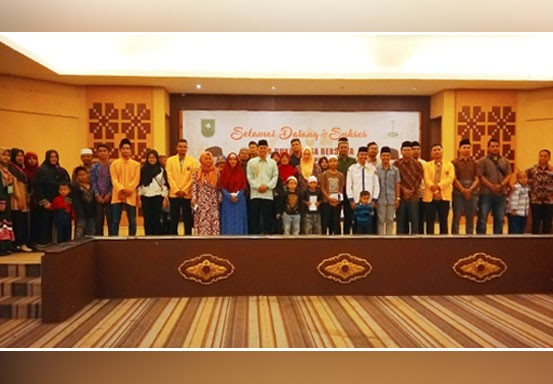 DPP LSM Peduli SDM Riau Santuni Anak Yatim dan Buka Puasa Bersama