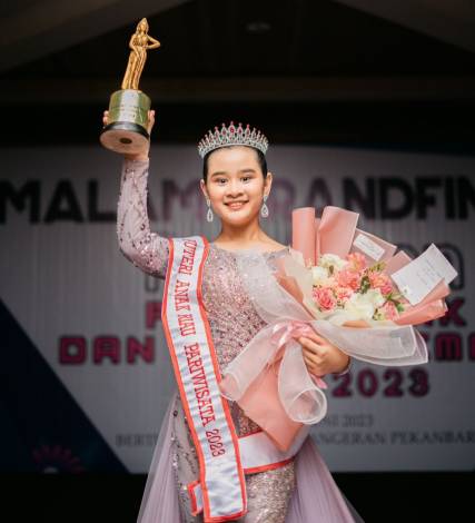 Adinda Shanaz Khairunnisa Lolos Final Putri Anak Indonesia 2023, Ini Kata Kadispar Riau
