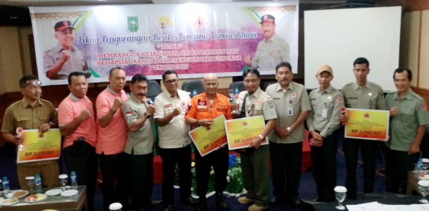 Prestasi BPBD Inhil dalam Pekan Pengendalian Resiko Bencana di Riau