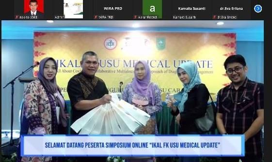 Pelantikan Pengurus, IKAL FK USU Riau Gelar Simposium Online