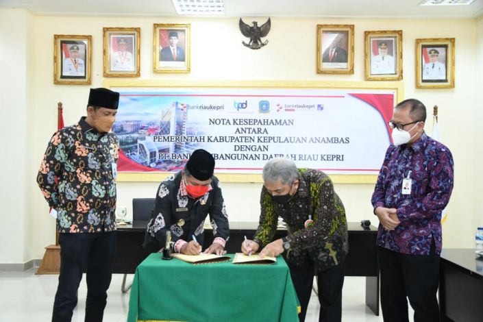 MoU Bank Riau Kepri dan Pemkab Kepulauan Anambas Ditandatangani Pada Hari Sumpah Pemuda
