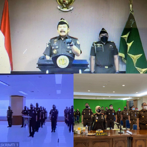 Ikuti Pelantikan Satgas 53, Kajati Riau Sampaikan Arahan Jaksa Agung