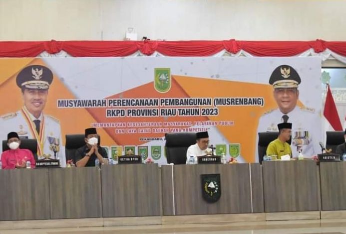 Wakil Ketua DPRD Riau Hadiri Musrenbang Riau Tahun 2023