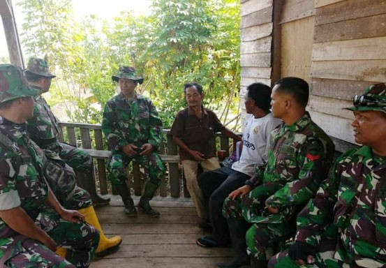 Waspadai Karlahut, TNI Rutin Patroli di Rimbo Panjang