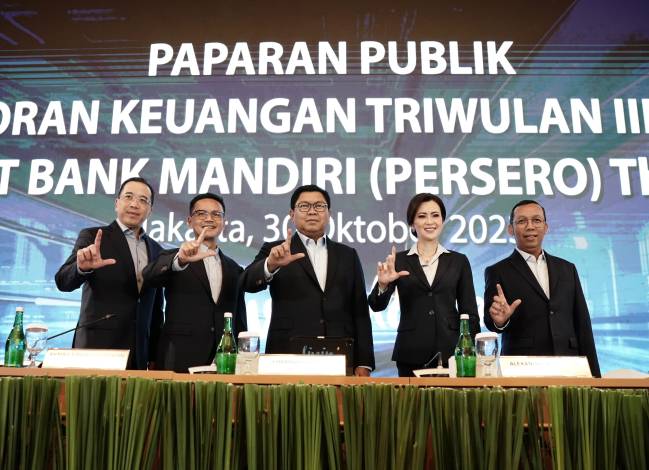 Total Aset Bank Mandiri di Kuartal III 2023 Tembus Rp 2.007 Triliun