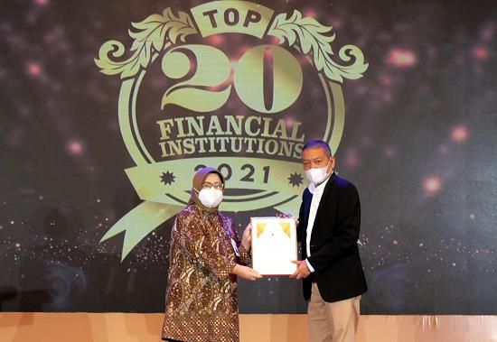 bank bjb Sabet Predikat Top 20 Financial Institution 2021