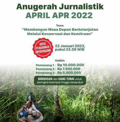 Pendaftaran Anugerah Jurnalistik APRIL-APR 2023 Diperpanjang