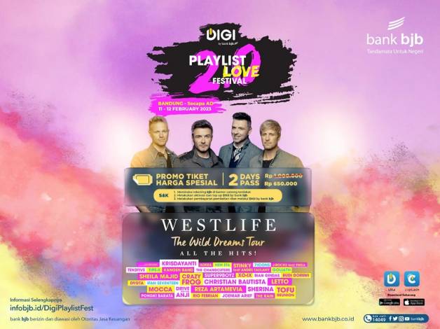 Ikuti Promo Tiket Murah DIGI Playlist Love Festival 2.0 di Bank BJB