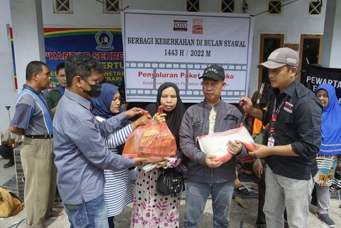 Dukung Pemulihan Ekonomi Daerah, PFI Pekanbaru dan Minamas Plantation Donasi Paket Sembako