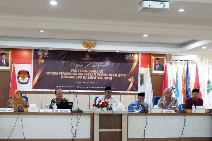Penyelenggaraan SPIP, KPU Riau Pastikan Penyelenggaraan Pemilu Bejalan Jurdil