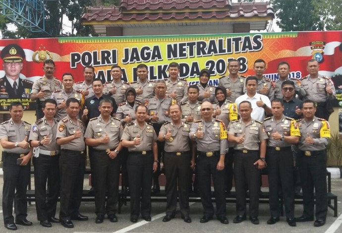 Asistensi Pilkada Tahun 2018, Tim Pamatwil Polri Kunjungi Polresta Pekanbaru